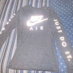 NIKE reflective grey long sleeve